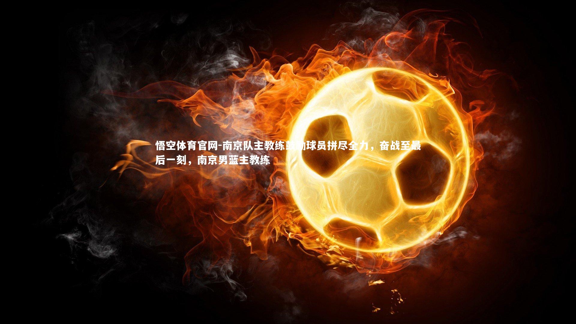 悟空体育官网-南京队主教练鼓励球员拼尽全力，奋战至最后一刻，南京男蓝主教练